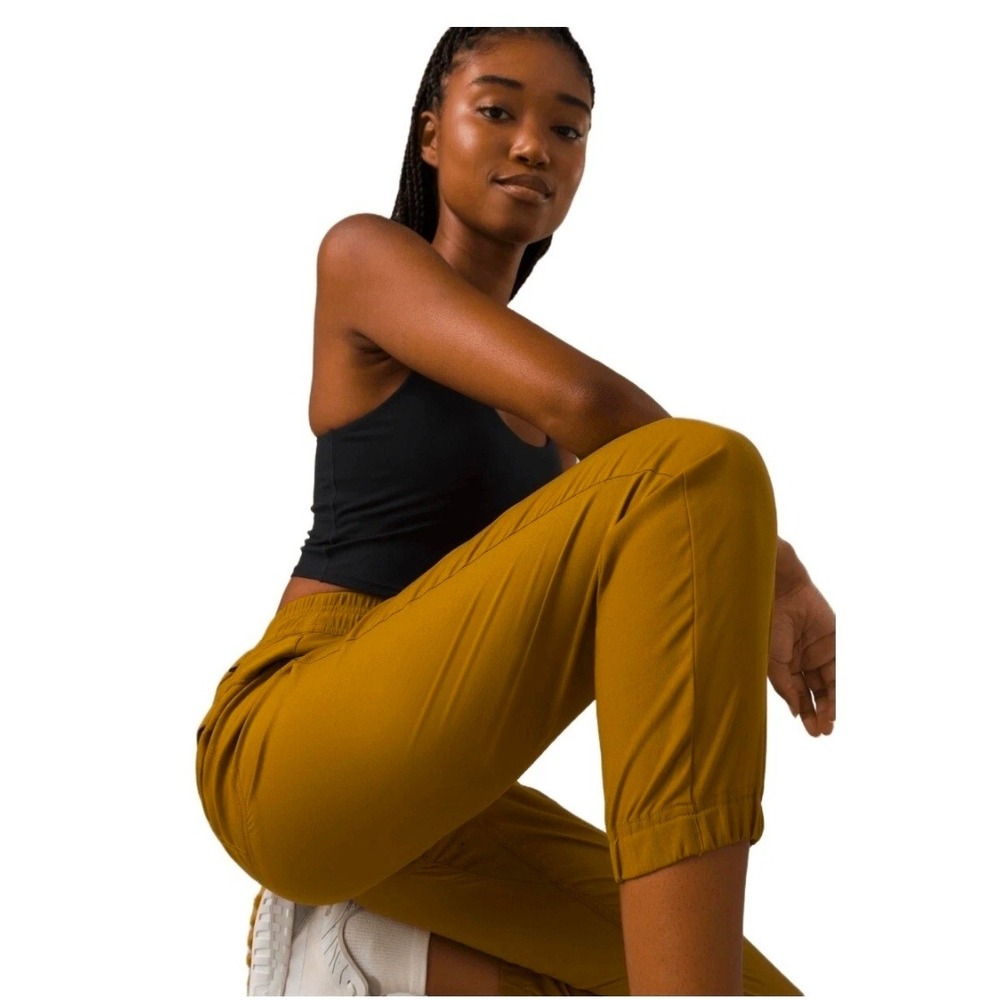 prAna Halle E-Waist Jogger II Womens 12 Brown Stretch Outdoor Hiking Pants - Picture 2 of 12